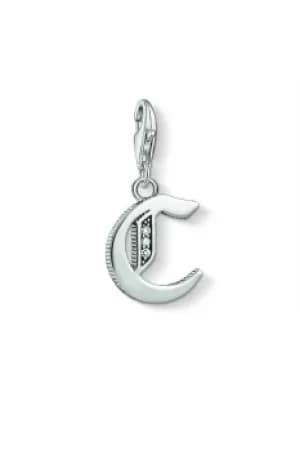 Ladies Thomas Sabo Sterling Silver Charm Club Letter C Charm 1583-643-21