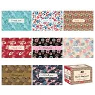 chiyogami designs 40 thank you cards with envelopes 4 12 x 3" blank ca