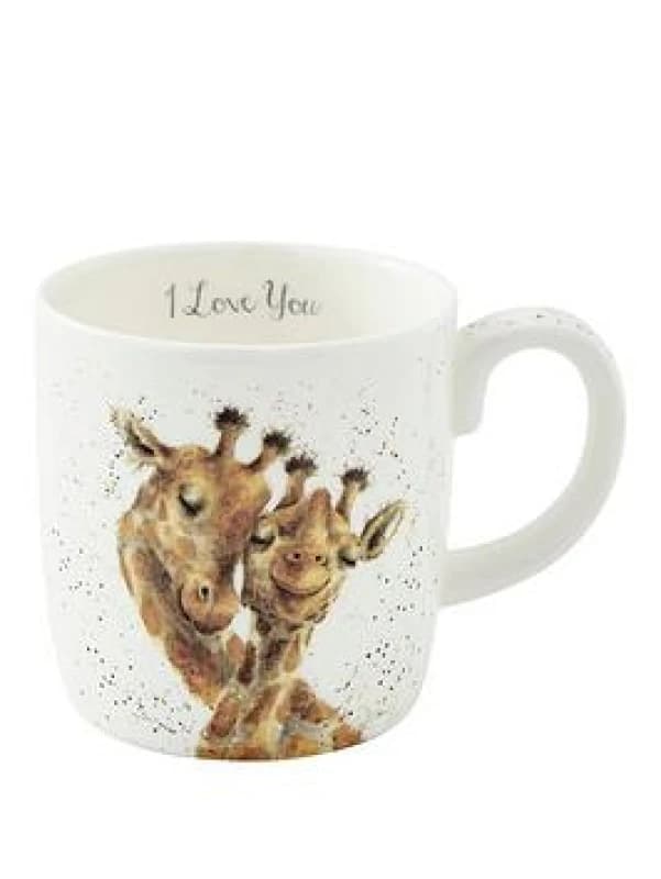 Royal Worcester Wrendale Giraffe I Love You Mug One Colour VJSAM Unisex