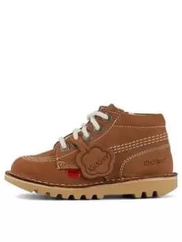 Kickers Kick Hi Zip - Tan, Brown, Size 9 Younger
