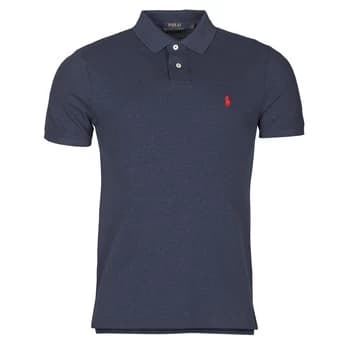 Polo Ralph Lauren POLO AJUSTE DROIT EN COTON BASIC MESH LOGO PONY PLAYER mens Polo shirt in Blue - Sizes EU S,EU M,EU XL,EU XS