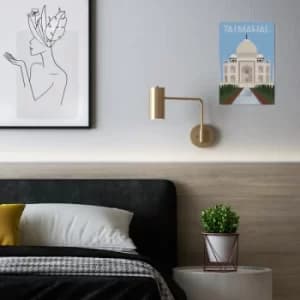 Tajmahal Multicolor Decorative Metal Wall Accessory