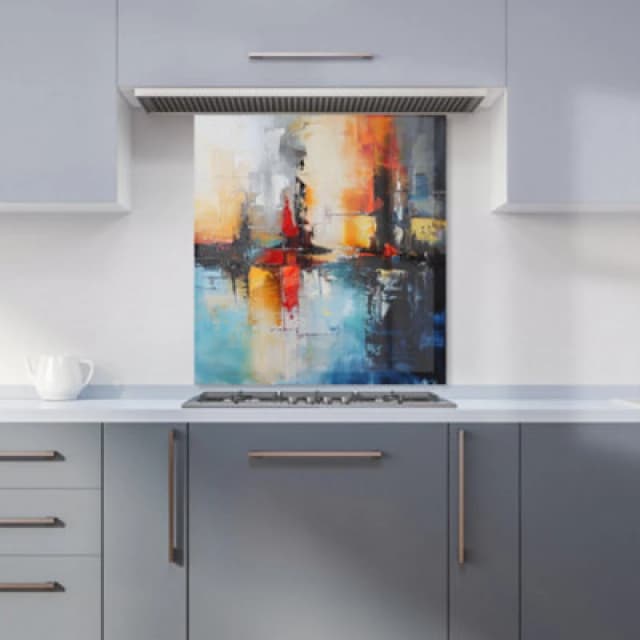 Warren Reed - Designer Easter Cross with Daffodils Watercolour Tea Towel Multicolor Unisex