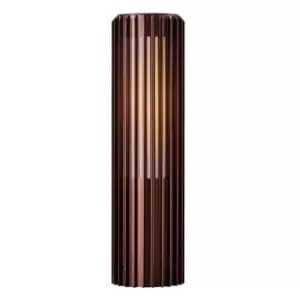 Aludra 45cm Outdoor Pedestal Light Dark Brass, E27, IP54