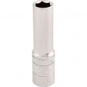 Draper 3/8" Drive Satin Finish Deep Hexagon Socket Metric 3/8" 10mm