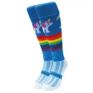 Wacky Sox Unicorn Football/Rugby Socks Snr - Multi