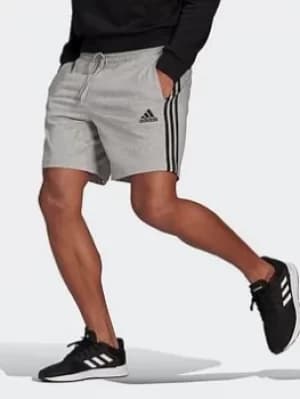 adidas Aeroready Essentials 3-stripes Shorts, Grey/Black, Size 2XL, Men