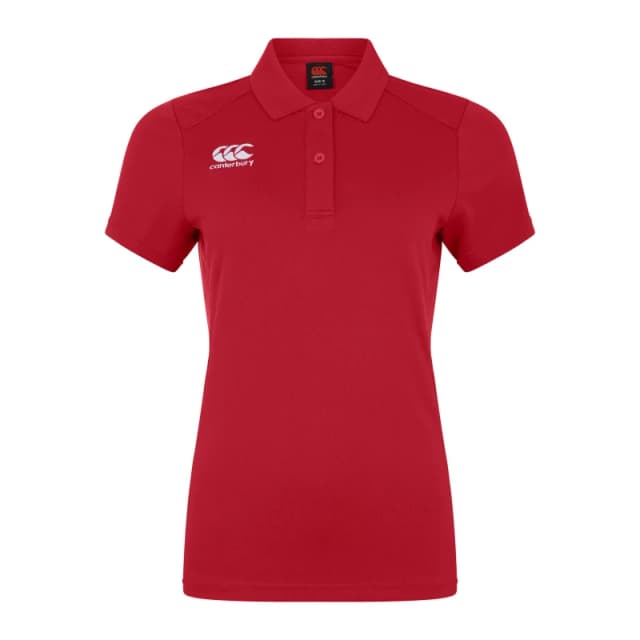 Canterbury Club Dry Polo Top Womens - Red Red 6