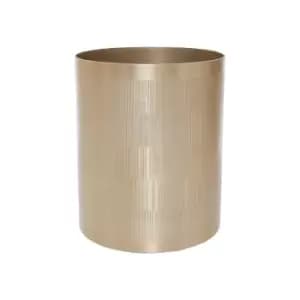 Etched Line Champagne Finish Waste Bin
