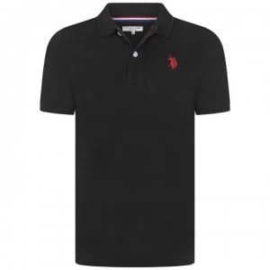 US Polo Assn Pique Polo - True Black