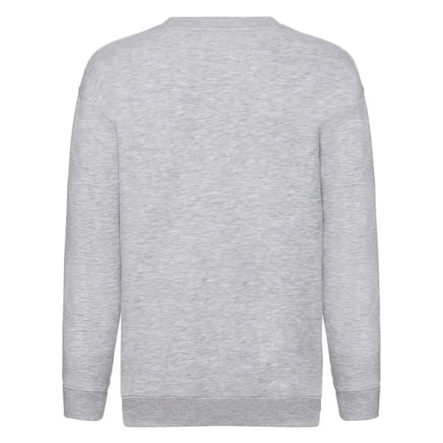 Fruit of the Loom Premium 70 30 Sweatshirt Pack of 2 in Grey Size: 7-8 Years Grey Unisex 7-8 Years