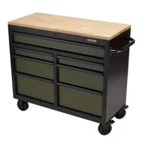 Draper Bunker Workbench Roller Tool Cabinet 7 Drawer 41" Green