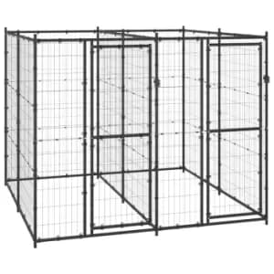 Vidaxl Outdoor Dog Kennel Steel 4.84 M
