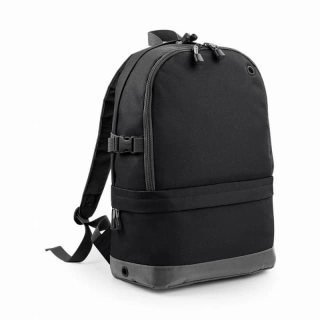 Bagbase Backpack Rucksack Bag (18 Litres Laptop Up To 15.6 Inch) Pack of 2 in Black Unisex One Size