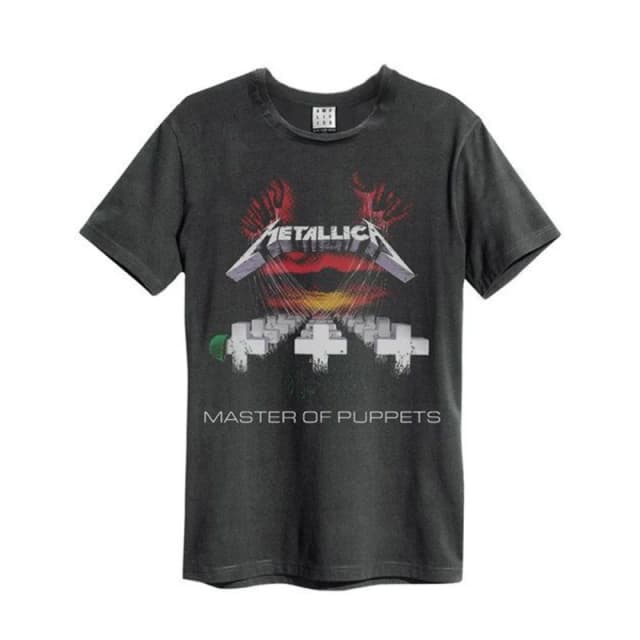 Amplified Amplified Men Master Of Puppets Metallica T-Shirt in Charcoal Size: large Charcoal L Male 5063574309936