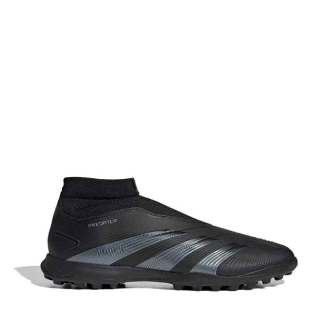 adidas Predator 24 League Laceless Turf Boots - Black 9.5