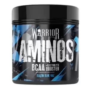 Warrior Aminos BCAA Powder - 30 servings 360g-Blue Raspberry Branch Chain Amino Acids Supplements