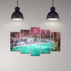 5DMDF-46 Multicolor Decorative MDF Painting (5 Pieces)