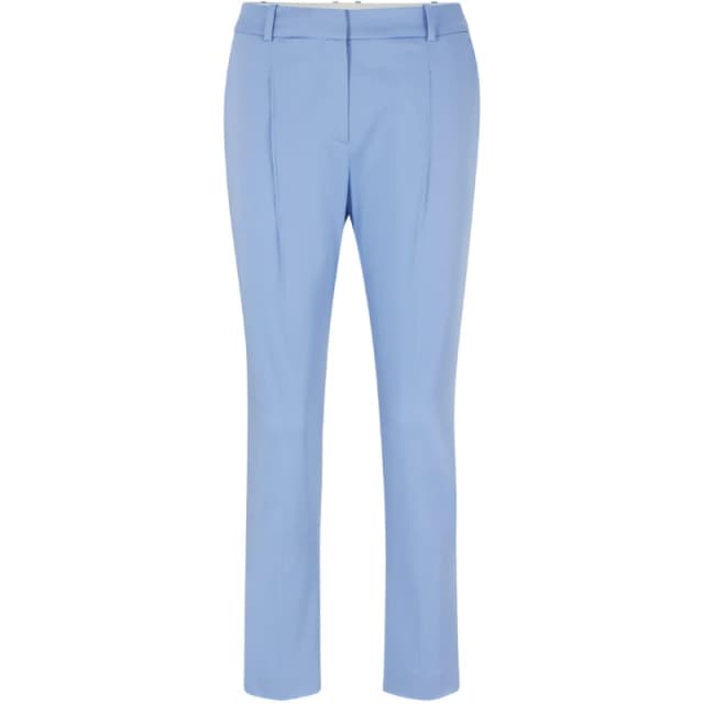 Boss Womens Tetida Pleated Trousers Open Blue female 4 (XXS)