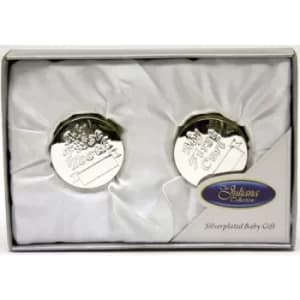 Silverplated My First Tooth & Curl Set Trinket Box