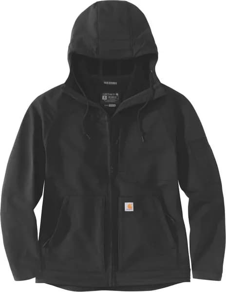 Carhartt Super Dux Hooded Ladies Jacket, black, Size XS for Women