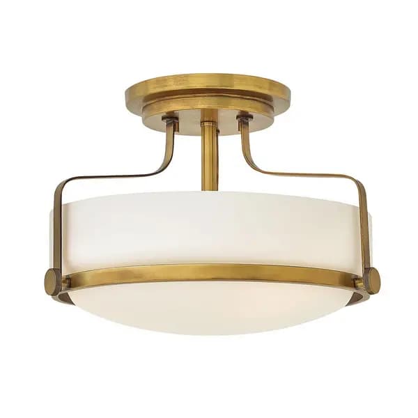 Harper 3 Light Batten, Heritage Brass