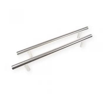 LocksOnline Guardsman Satin Stainless Steel Back to Back Door Pull Handle - 25mm Bar