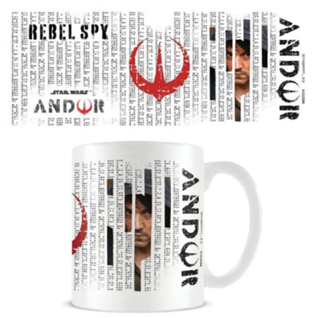 Disney Aurebesh Mug in White White One Size Unisex 5063107525802