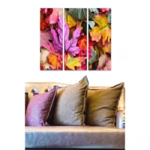 MDF2609978 Multicolor Decorative MDF Painting (3 Pieces)