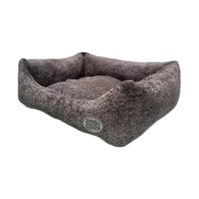 Snug & Cosy Pets Snug And Cosy Pets Dog Bed Rectangle Teddy Boucle Plush Charcoal Small 64Cm