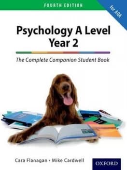 Psychology a Level. Year 2 the Complete Companion Student Book by Mike Cardwell Book