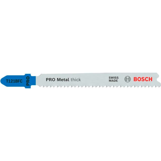 Bosch PRO T121 BFC Thick Metal Cutting Jigsaw Blade 2608655109 Qty: Pack of 3