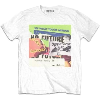 The Sex Pistols - Collage Unisex Large T-Shirt - White