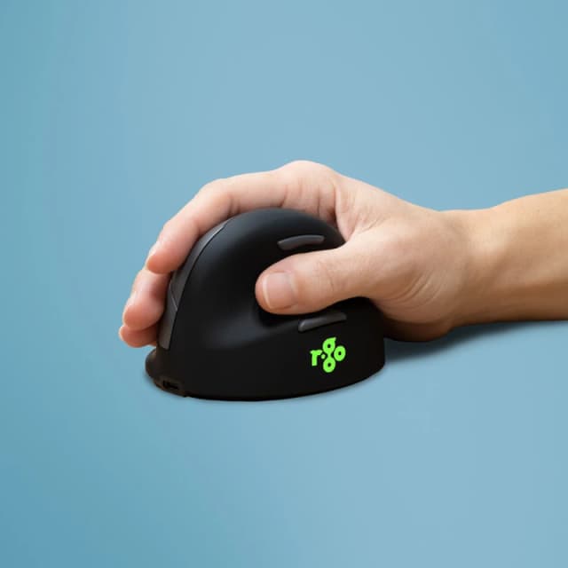 R-Go Tools R-Go Tools Ergonomic mouse R-Go HE Break with break software, large (hand size ≥ 185 mm), right-handed, Bluetooth, Black RGOHELAWL