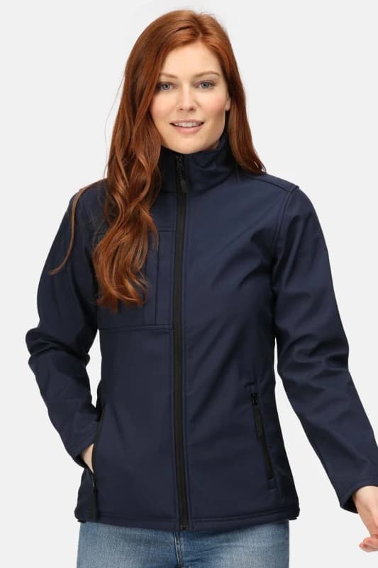 Regatta Womens 'Octagon' Waterproof Softshell Jacket in Mid Navy Size: 16 Mid Navy Female 16