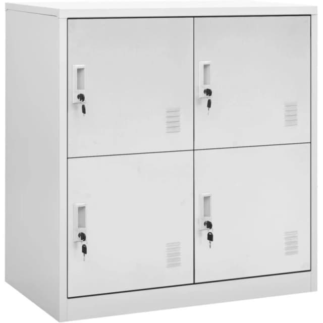 VIDAXL Locker Cabinet Light Grey 90x45x92.5cm Steel Vidaxl 8720286566411