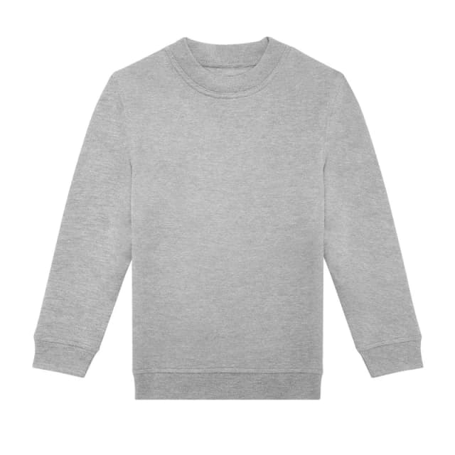 B&C ID.332 Crew Neck Sweatshirt in Grey Size: 12-13 Years Grey Unisex 12-13 Years