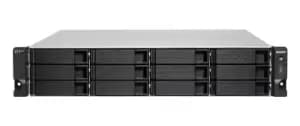 QNAP TS-h1283XU-RP NAS Rack (2U) Ethernet LAN Black, Grey E-2236 (TS-h1283XU-RP-E2236-128G)