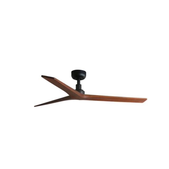 Netlighting Klim Medium Black Walnut DC Ceiling Fan 6 Speed Black Unisex