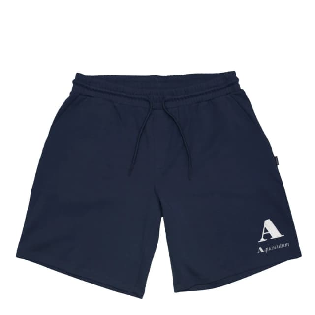 Aquascutum Mens Fleece Jogger Shorts Fleece Shorts Small Blue 47115318350