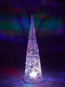 Noma 65Cm Indoor Outdoor Cone With Multicolour Disco Light