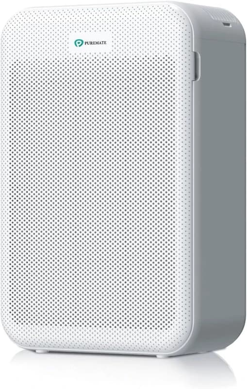 PureMate HEPA Air Purifier w/ H13 True HEPA, 99.97% Allergen Removal, CADR 384 m³/h, Ultra Quiet, 3-Speed Fan, Sleep & Auto Mode Air Quality White Un