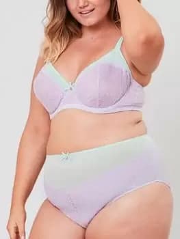 Oola Tonal Lace High Waist Brief, Multi, Size 22-24, Women