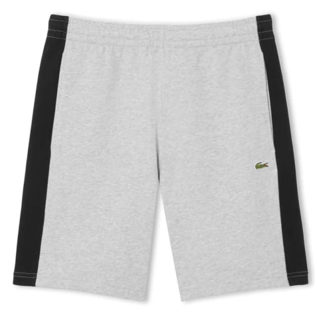 Lacoste Cotton Fleece Colour Block Shorts Grey male S