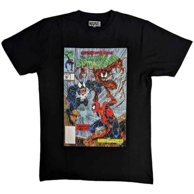 Marvel Venom and Carnage T Shirt Black unisex