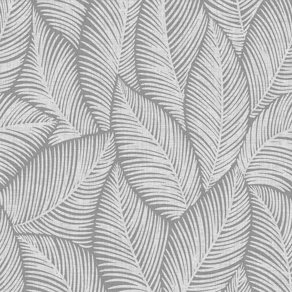 Muriva Ltd Muriva Denver Leaf Grey Wallpaper 196311