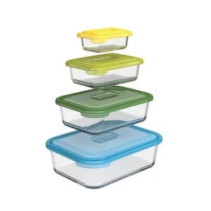 Joseph 4 Piece Nestable Storage Set - Glass