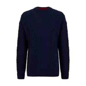 Hugo Scablito Knit Jumper Blue