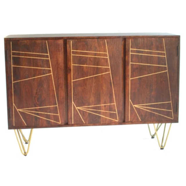 Indian Hub Dark Gold Large Sideboard