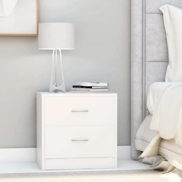 VIDAXL Vidaxl - Bedside Cabinets 2 pcs White 40x30x40cm Engineered Wood 801036